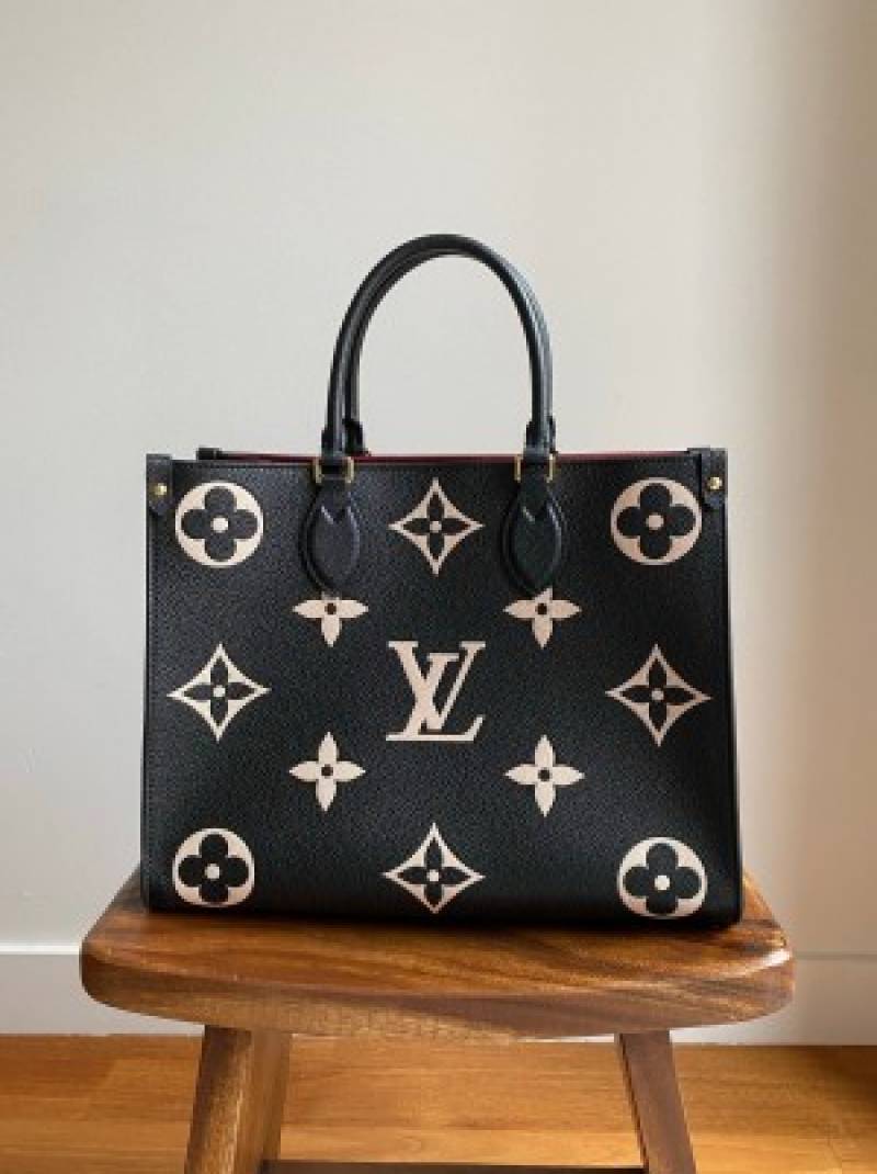 Louis Vuitton LV On The Go Monogram Leather Tote Bag With Dust Bag Large 585